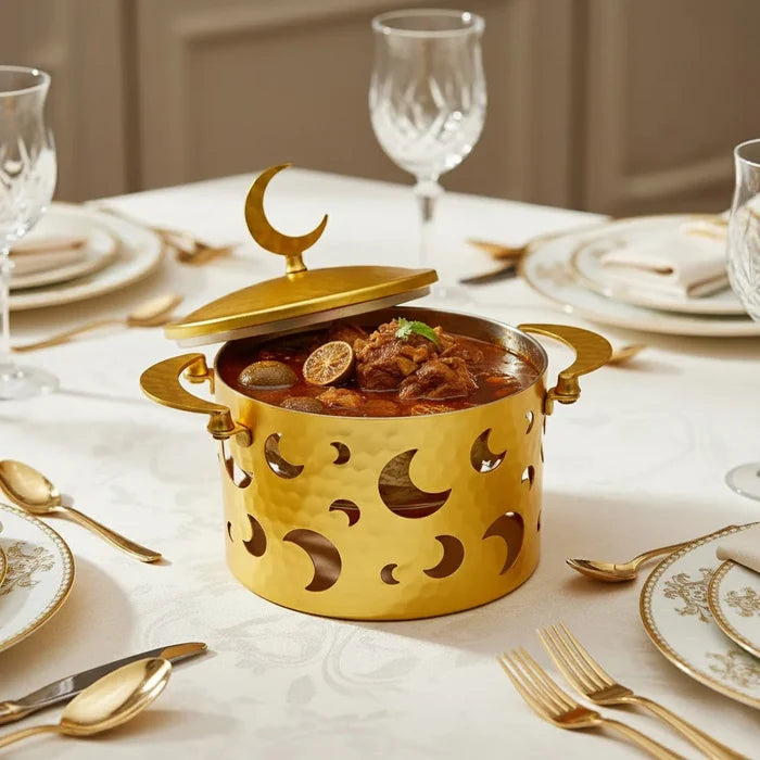 0.5L Capacity Mini Food Warmer 0.5L Stainless Steel - Gold