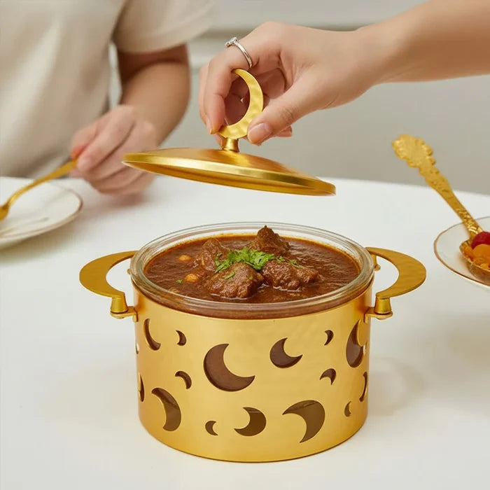 0.5L Capacity Mini Food Warmer 0.5L Stainless Steel - Gold