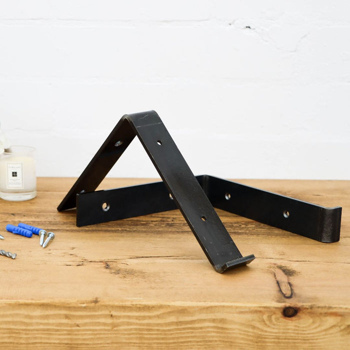 1 x Lipped Metal Bracket - Down Vertical - 15cm -
