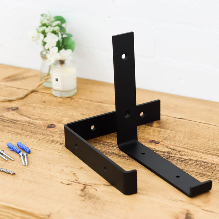 1 x Lipped Metal Bracket - Up Vertical - 15cm -