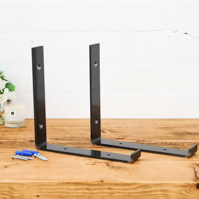 1 x Lipped Metal Bracket - Up Vertical - 15cm -