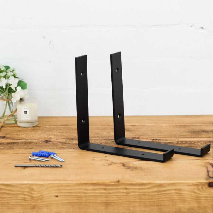 1 x Lipped Metal Bracket - Up Vertical - 15cm -