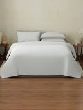 100% Cotton 400 TC King Size Bedding Set, 1 Bedsheet with 1 Duvet Cover & 4 Pillow Covers, Cotton Charm Collection - Dwan Blue