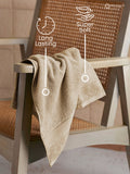 100% Cotton 550 GSM Grey Hand Towels, Luxe Loom Collection (Pack of 2)