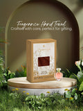 100% Cotton, Brown Hand Towels, Sandalwood Aroma, 525 GSM - Pack of 2 (Nature Bouquet Collection)