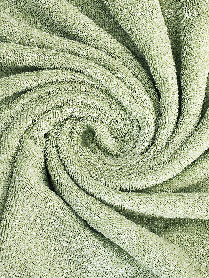 100% Cotton, Green Bath Towel, Green Apple Aroma, 525 GSM (Nature Bouquet Collection)