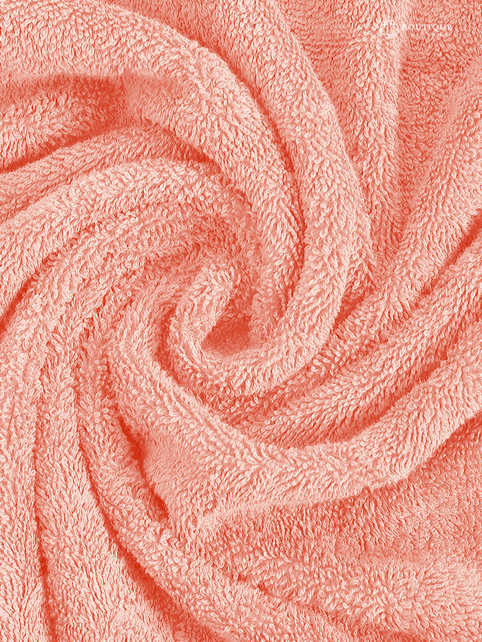 100% Cotton, Pink Bath Towel, Rose Aroma, 525 GSM (Nature Bouquet Collection)