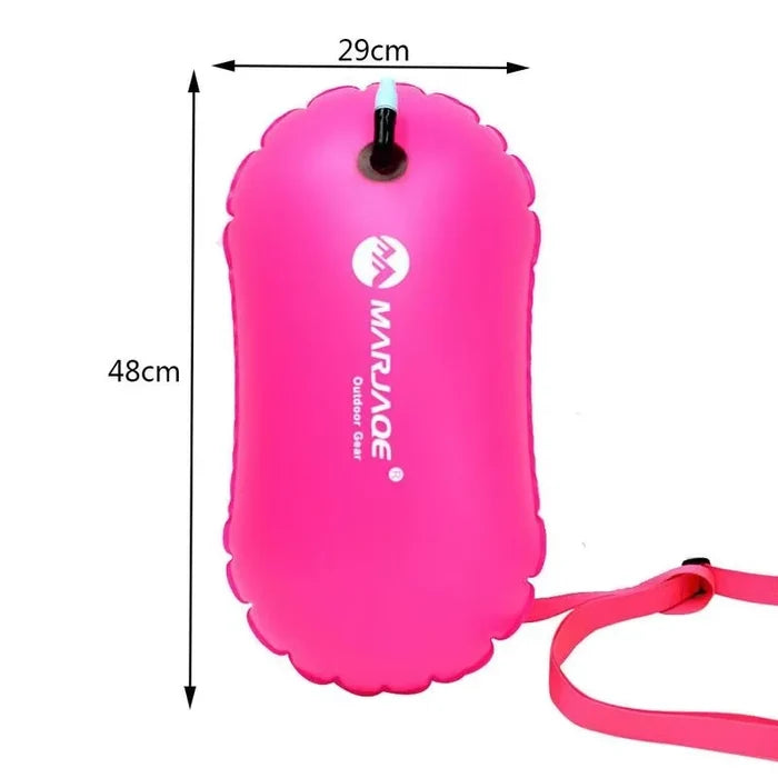 1PC PVC Swimming Buoy Safety Air Dry Tow Bag Float Inflatable Signal Drift