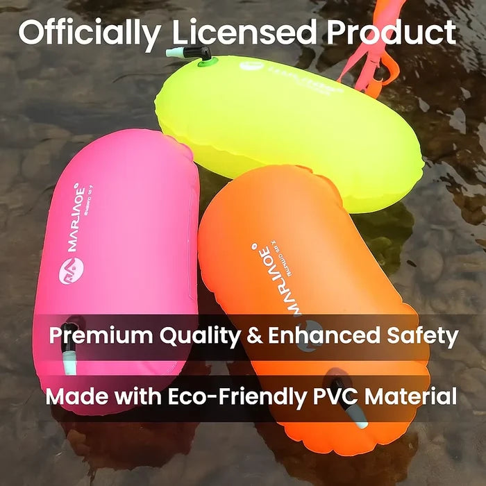 1PC PVC Swimming Buoy Safety Air Dry Tow Bag Float Inflatable Signal Drift