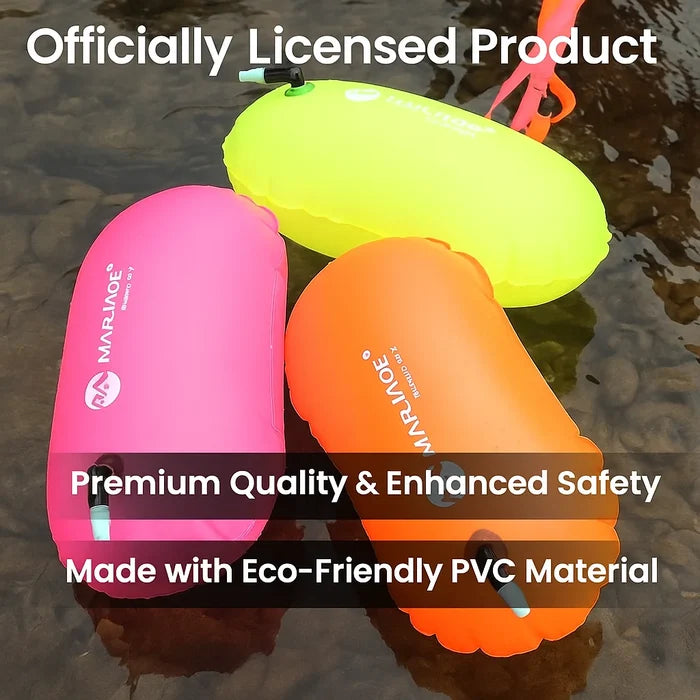 1PC PVC Swimming Buoy Safety Air Dry Tow Bag Float Inflatable Signal Drift
