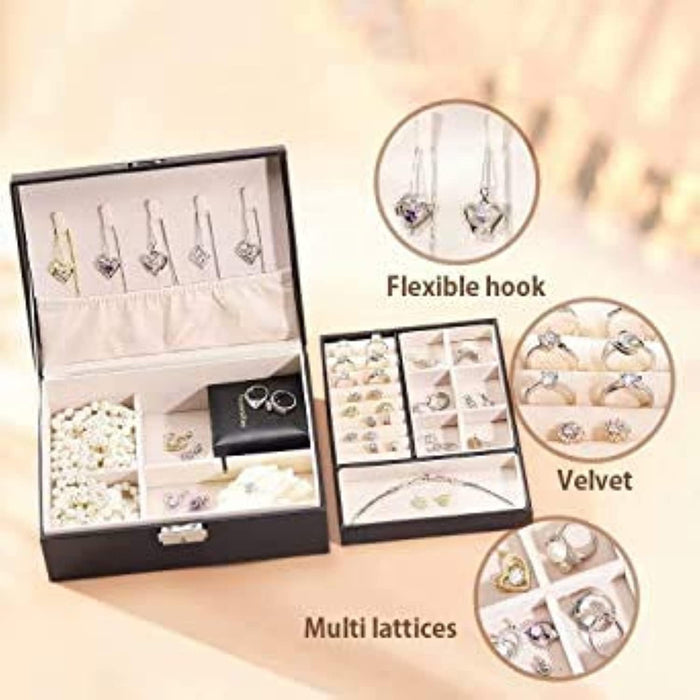 2-Layer Women's Jewelry Box