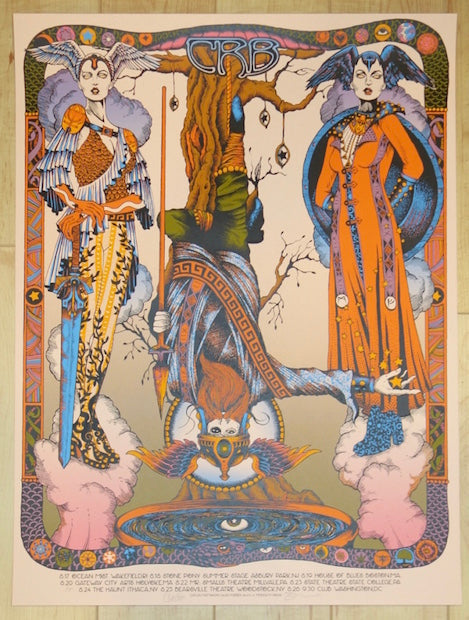 2017 Chris Robinson Brotherhood - August Silkscreen Concert Poster by Forbes/Mattisson