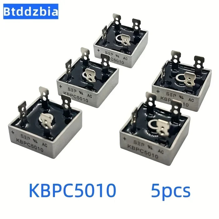5pcs Diode Bridge Rectifier Kit KBPC5010 50A 1000V Diode Electronic Components