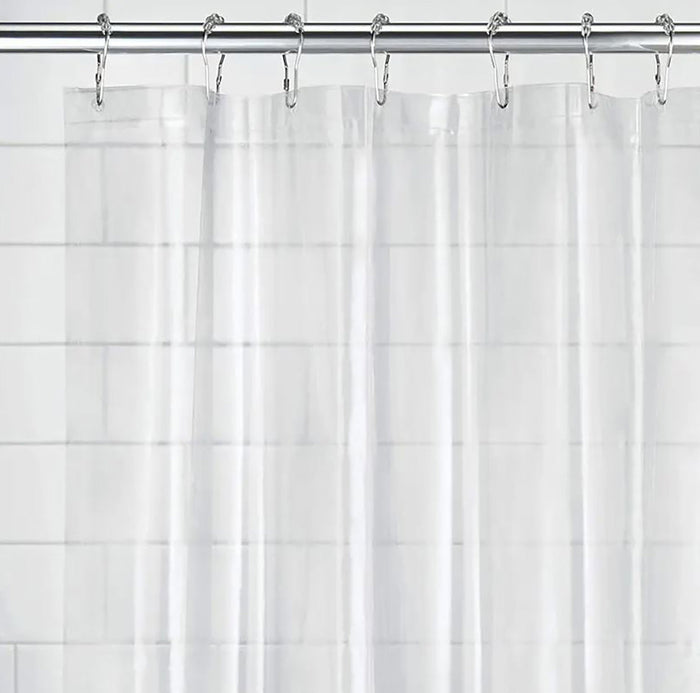 70" x 72" Clear Transparent Vinyl Shower Curtain Liner – Waterproof & Durable Bathroom Essential