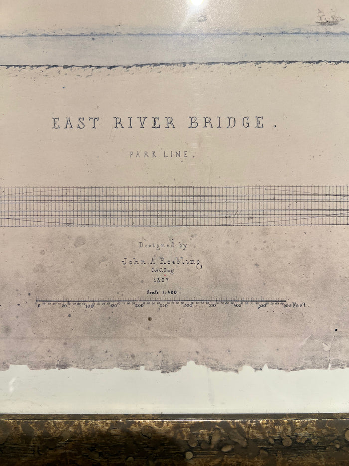 Copy of a Brooklyn Bridge Elevation Drawing