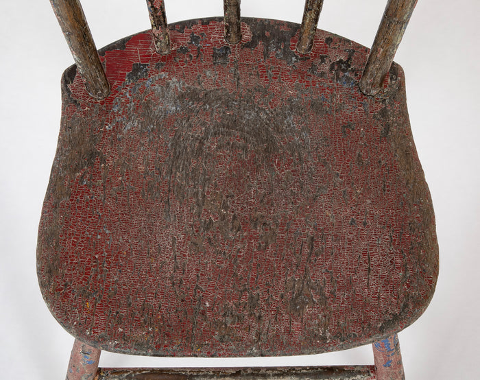 A 19th Century "Chippy Chair" of Painted Wood