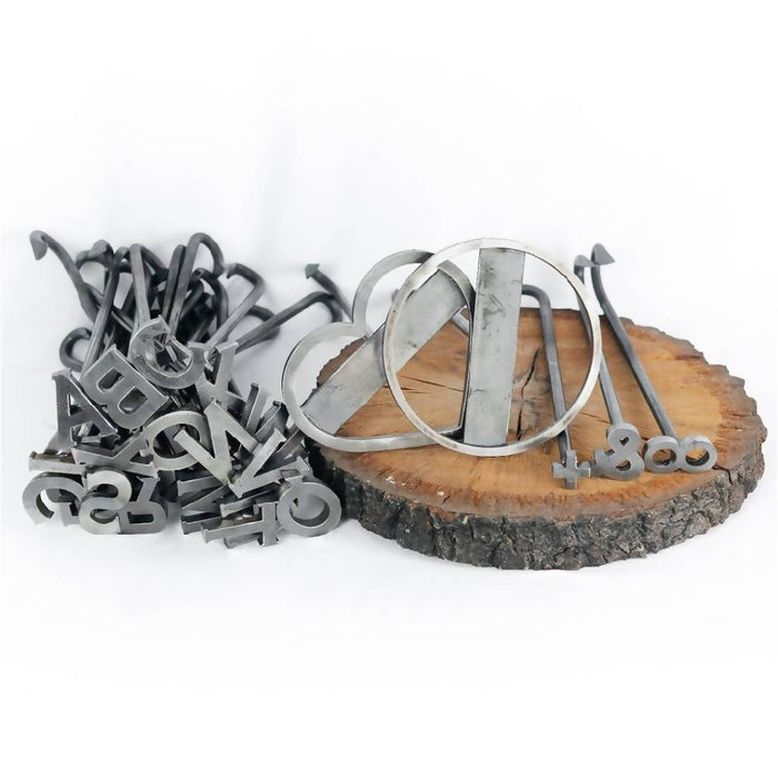 A-Z Alphabet with Heart, Circle, &, + , Infinity Branding Irons- Cowboy Monogram