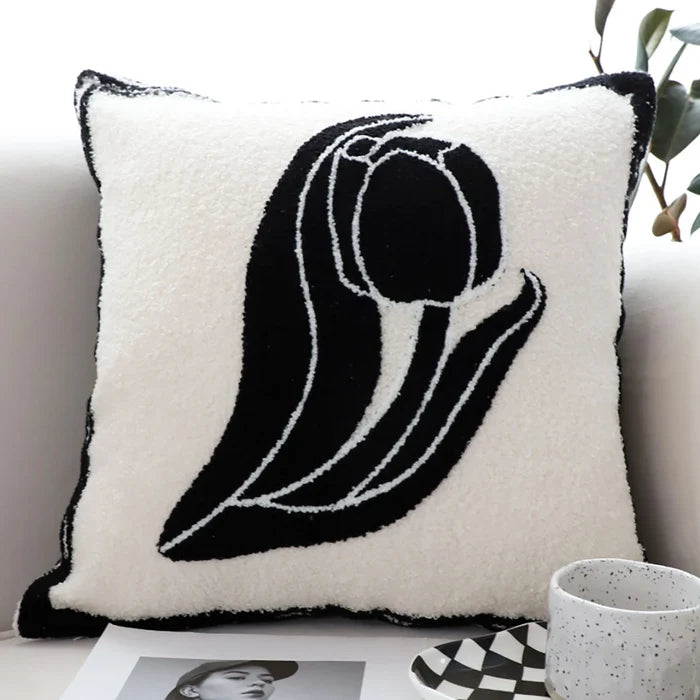 Abstract Swan Pillow Covers (Set of 2) – Modern Art Meets Everyday Comfort SOGA
