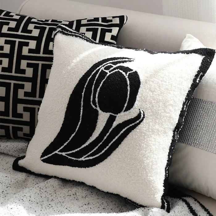 Abstract Swan Pillow Covers (Set of 2) – Modern Art Meets Everyday Comfort SOGA