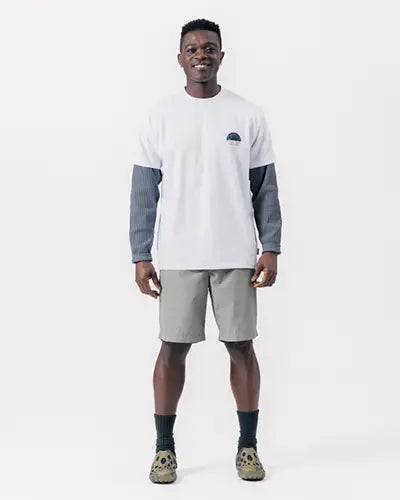 Alpha Breeze Typography T-Shirt - Snow Peak