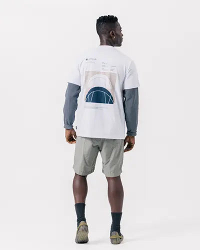 Alpha Breeze Typography T-Shirt - Snow Peak