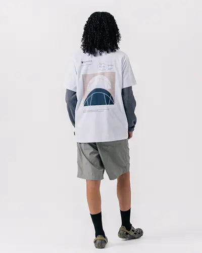 Alpha Breeze Typography T-Shirt - Snow Peak