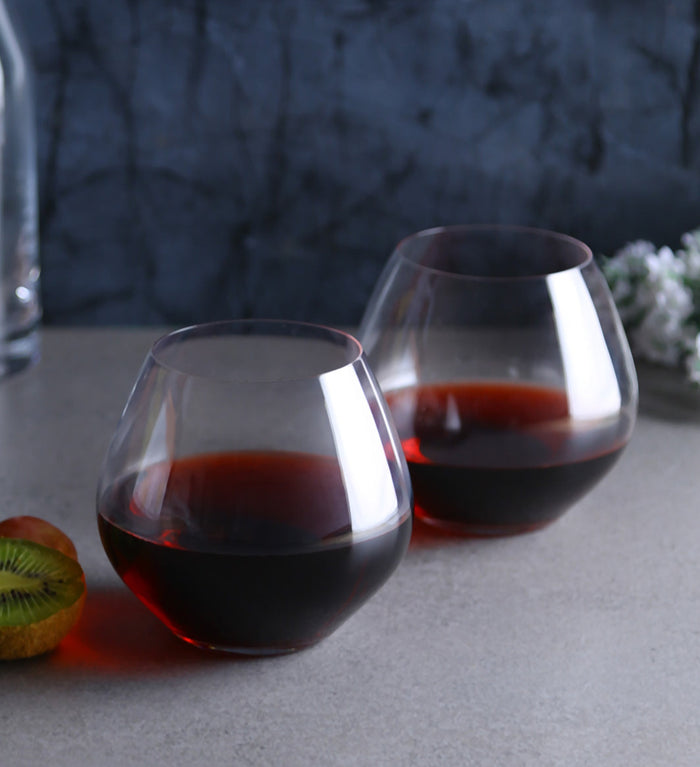 Premium stemless wine glasses ideal for versatile beverage service