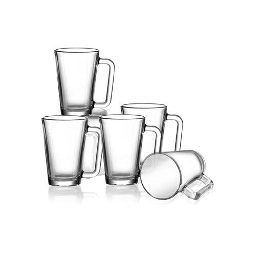 Angeles Glass Mug set arranged elegantly for a dinner party.