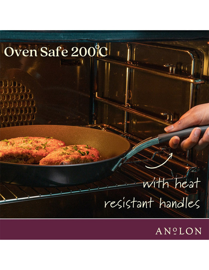 Anolon Endurance+ 30cm Open French Skillet With Bonus Lid