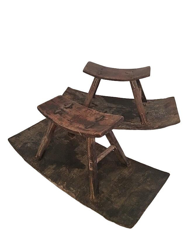 Antique Farmers Rustic Stools -