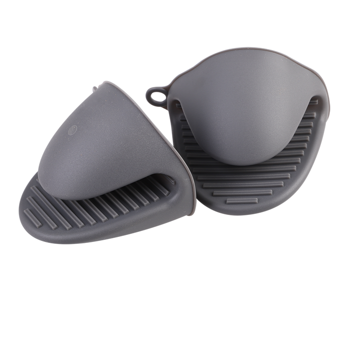 Appetito Silicone Oven Mitts - Set of 2 - Charcoal