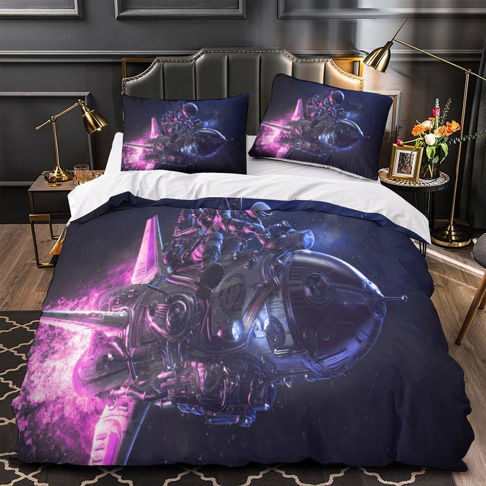 Astronaut Duvet Cover Kids Room Bedding Set Without Filler