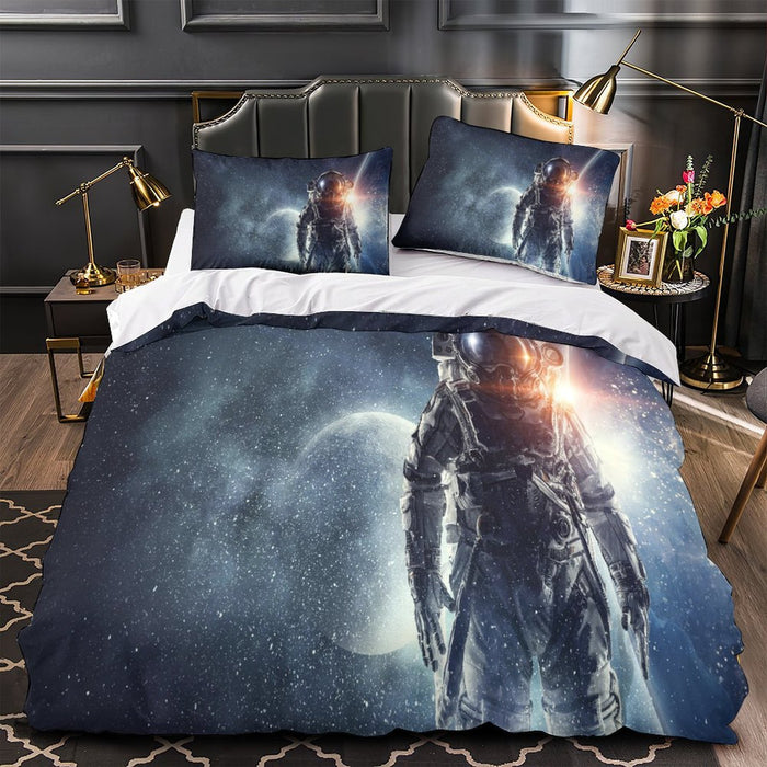Astronaut Duvet Cover Pattren Bedding Set Without Filler