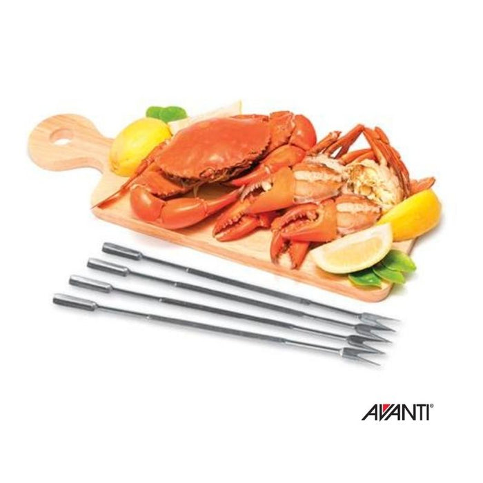 Avanti Stainless Steel Seafood Forks - Set of 4