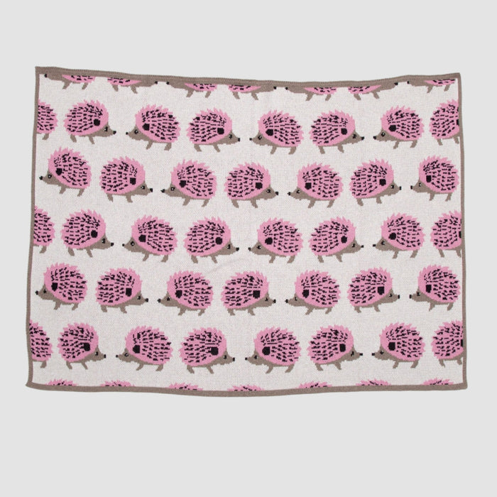 Baby Cotton Knit Blanket - Hedgehog