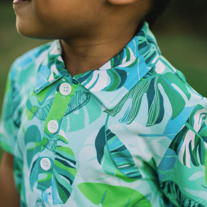 Backyard Oasis Bamboo Polo Shirt