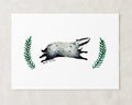 Badger Art Print