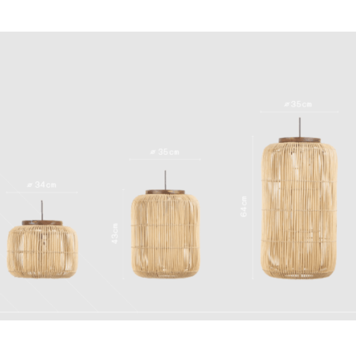 Barrel Hanging Lamp - Pure - Small -