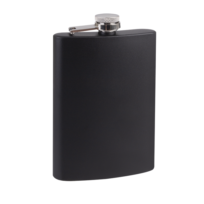 Bartender Hip Flask Stainless Steel Matte Black - 236ml