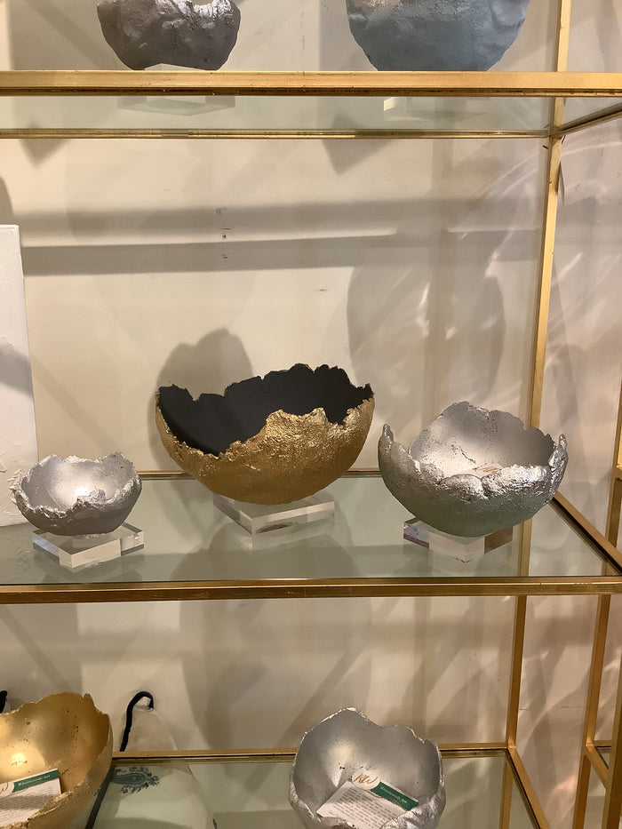 Bella Beton Concrete Bowl - Small Silver
