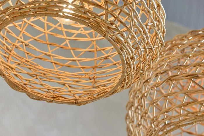 Beru Rattan Lampshade - Conical - Small -