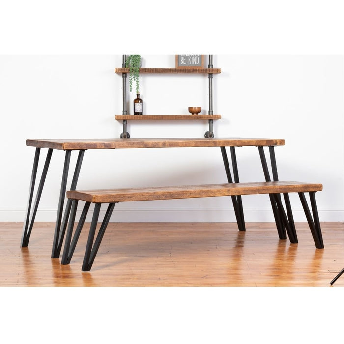 Birkhouse Industrial Bench - Box Hairpin Legs - 90cm - 35cm