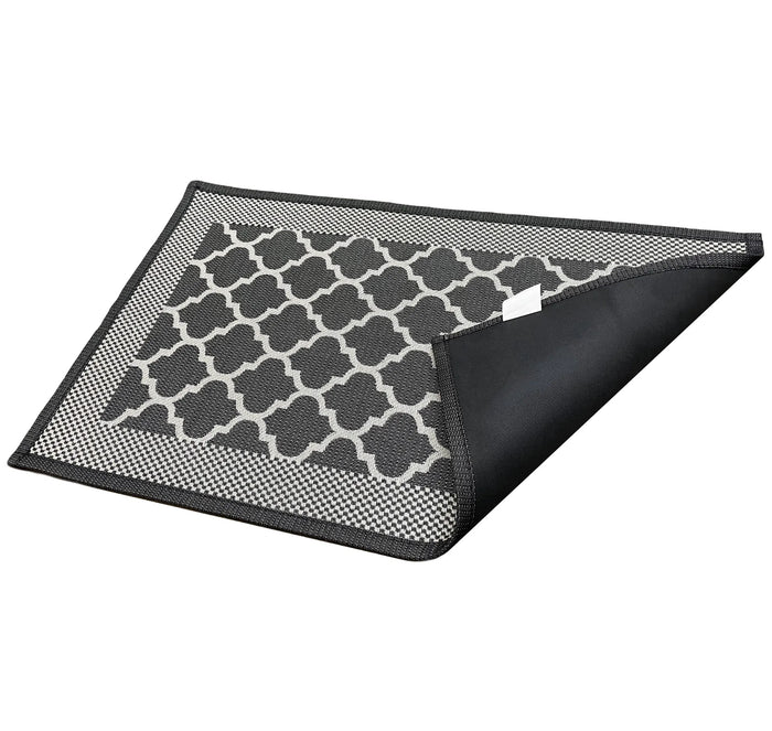 Black All-Season Door Mat – Durable, Absorbent & Non-Slip (18" x 30") Home Mart Goods