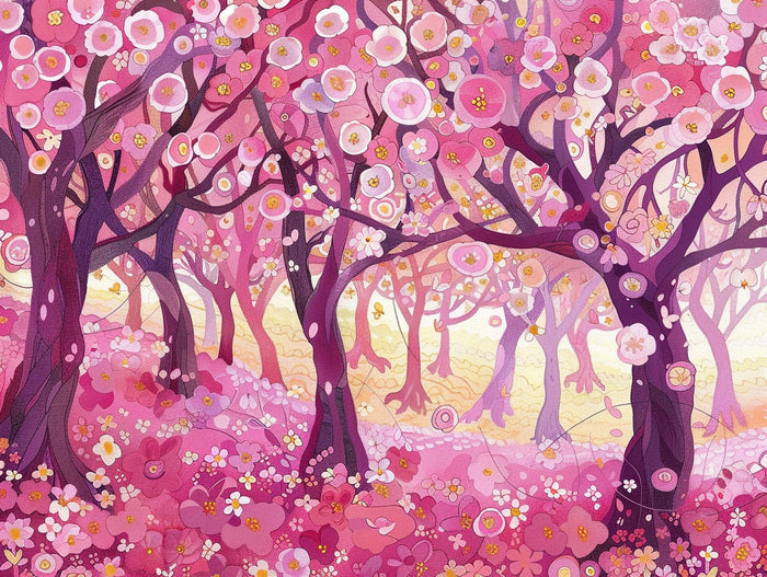 Blossoming Cherry Orchard