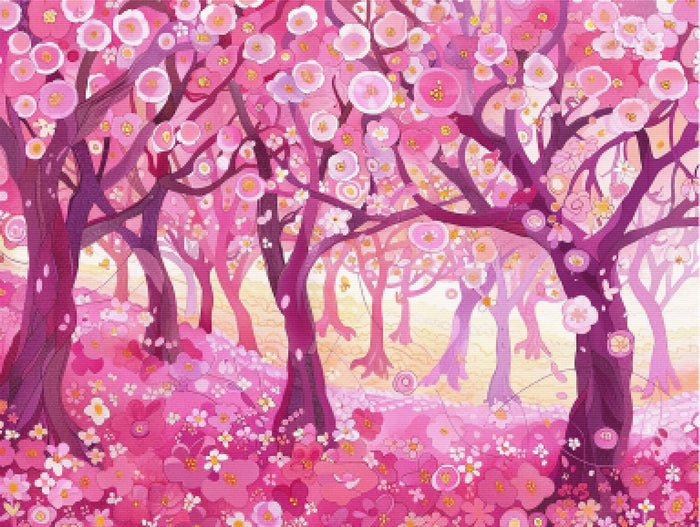 Blossoming Cherry Orchard