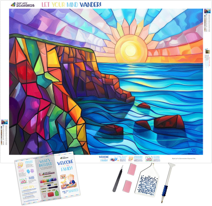 Bright And Vivid Oceanside Cliffs