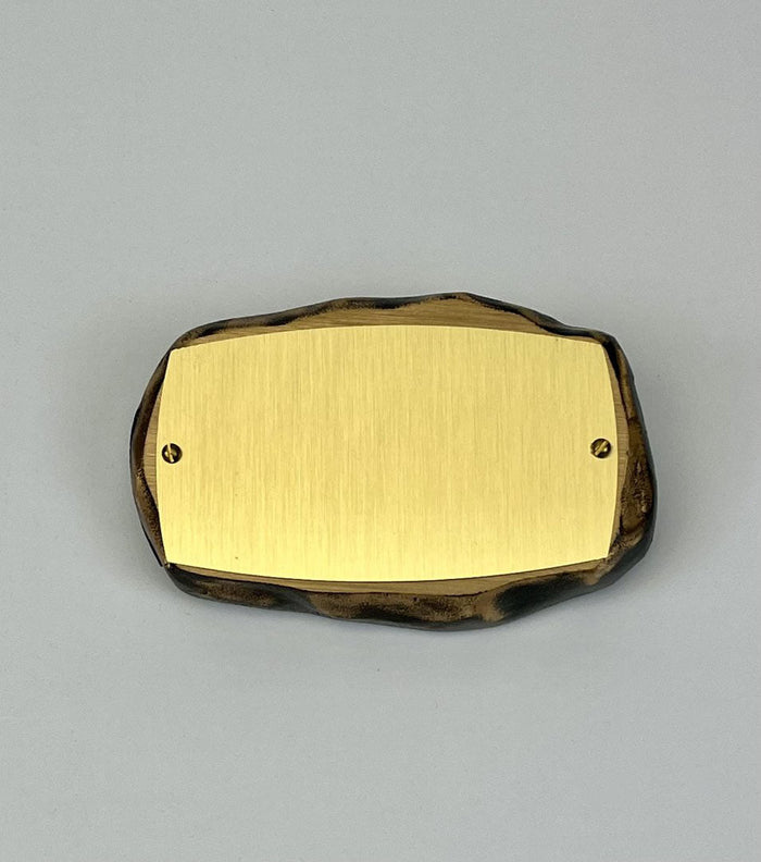 Bronze Stone with Brass Plate - Schoppy's Since 1921