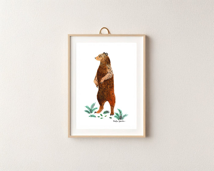 Brown Bear Art Print