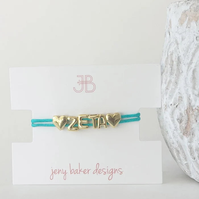 Bubble Cord Bracelet- Zeta Tau Alpha