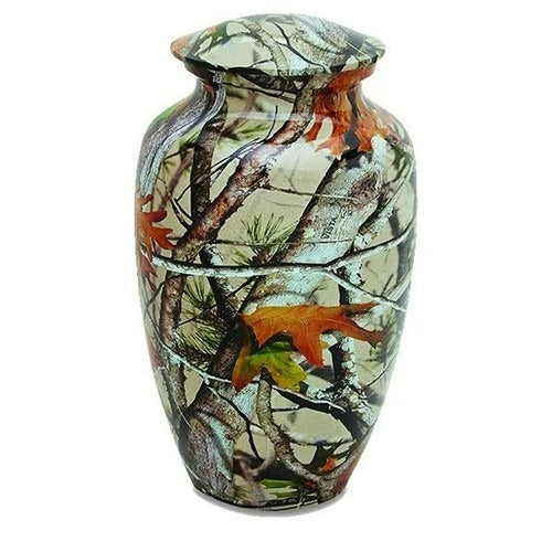 Camouflage 210 Cubic Inches Large/ Adult Funeral Cremation Urn for Ashes